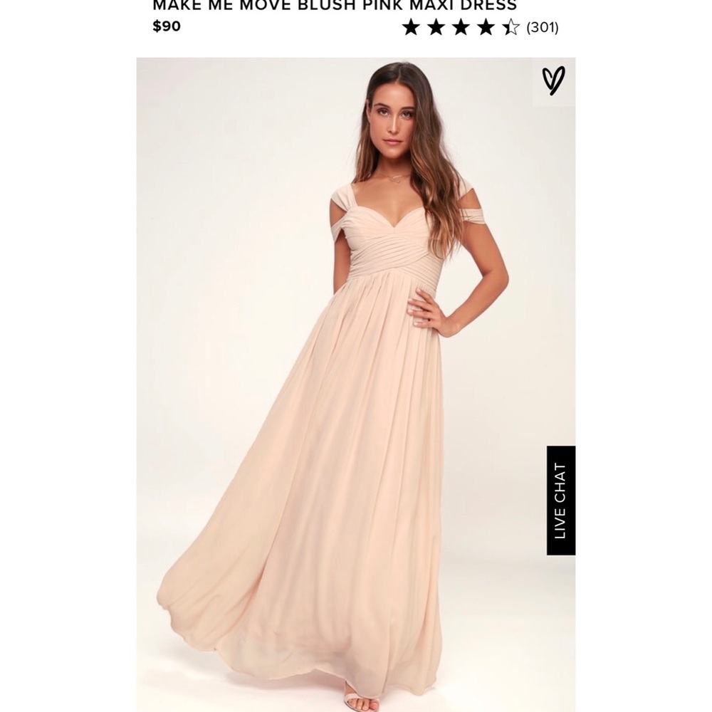 Lulu’s Blush Pink Maxi Dress